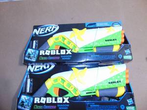 lot 183 image: 2 Pack NERF Roblox Ninja Legends - Shadow Sensei Dart Blaster 195166172491