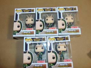 lot 196 image: 5 Pack Funko POP Guardians of the Galaxy Vol. III - Mantis 889698680509