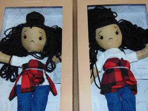 lot 193 image: 2 Lot Harperiman Frankie 14 Plush Doll 843479187946