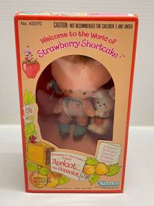 lot 87 image: 1980 Strawberry Shortcakes Friend Apricot With Hopsalot Doll (NEW IN BOX)