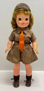 lot 110 image: 1959 Effanbee Patsy Ann Brownie Scout Doll 16