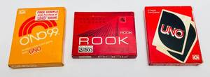 lot 239 image: 1960s-70s & 80s Card Games Including UNO, Uno 99 & ROOK (SEALED IN BOX)