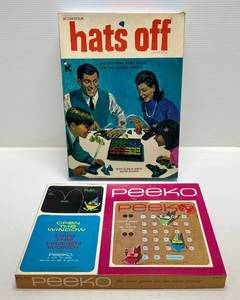 lot 248 image: 1967s Kohner Brand HATS OFF (Lightly Used) 1964 Watkins-Strathmore Co. Peeko (NIB)
