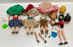 lot 139 image: 1960s Madame Alexander Dolls (All Need Rubber Bands Fixed)