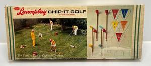 lot 141 image: 1970s RARE Lawnplay Chip-It-Golf By South Bend In Original Box
