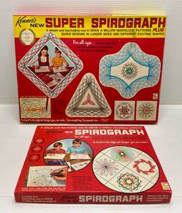 lot 149 image: 1969 Kenners Super Spirograph Plus & 1969 Kenners Spirograph  (Very Clean Barely Used)