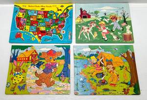 lot 185 image: 1960s Built-Rite Misc. Childrens Puzzles Puzzles