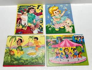 lot 187 image: 1960s Built-Rite Misc. Childrens Puzzles Puzzles