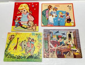 lot 188 image: 1960s Built-Rite Misc. Childrens Puzzles Puzzles