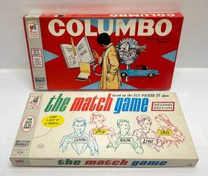 lot 198 image: 1963 Milton Bradley The Match Game NIB & 1973 Milton Bradley Columbo Detective Board Game NIB