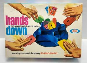 lot 223 image: 1964 Ideal Toys Hands Down Game Complete (Lightly Used)
