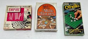 lot 233 image: 1950s-70s Misc. Games Including Othello, Mille Bornes & Empire Jump (Lightly Used)