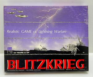 lot 235 image: 1965 BLITZKRIEG AVALON HILL WWII LIGHTNING WARFARE BOARD GAME (NEVER USED)