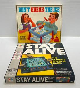 lot 267 image: 1960s Schaper Dont Break The Ice (Lightly Used) & 1971 Milton Bradley Stay Alive Game (Lightly Used)