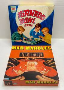 lot 272 image: 1970s Marble Games Including Ideal Brand Tornado Bowl & Lakeside Brand Mad Marbles (Lightly Used)