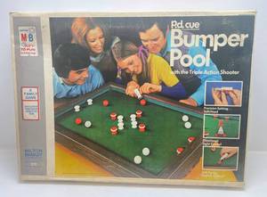 lot 277 image: 1970s P.D. Milton Bradley Cue Bumper Pool (Lightly Used)