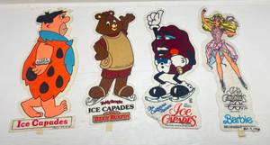 lot 298 image: Misc. 70s, 80s & 90s Ice Capades Wall Pennants (Date Written On Bottom)