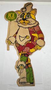 lot 299 image: VERY RARE 1970s Ice Capades Rabbit Wall Pennants (Date Written On Bottom)