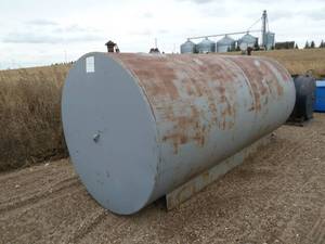 Diesel Fuel Tank 2000 Gallon Light Gray