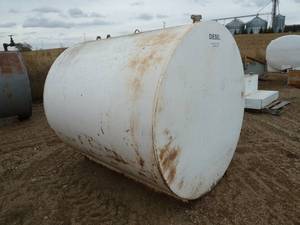 Diesel Fuel Tank 1000 Gallon White
