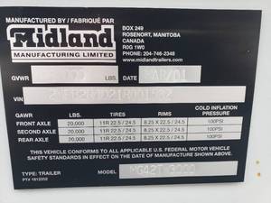 2001 Midland Dump Trailer 42