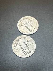 Lot of 2 Standing Liberty Quarters