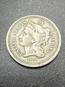1868 Three Cent Nickel