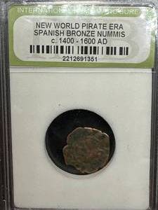 New World Pirate Era Coin from c. 1400-1600 AD