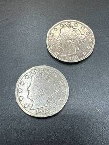 Lot of 2 Liberty V Nickels