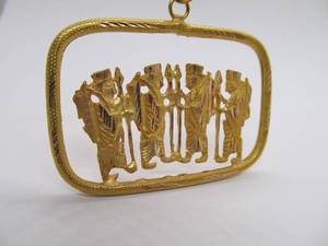 Solid 14K Gold Judaica Pendant