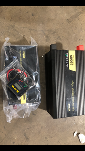 Lot of 2 VEVOR 2500-Watt Power Inverter Modified Sine Wave Inverter 12-Volt with LCD Display Remote Controller LED Indicator for RV CarCustomer Returns See Pictures