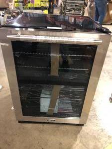 Magic Chef 44 Bottle Dual Zone Wine Cooler in Stainless Steel Customer Returns See Pictures