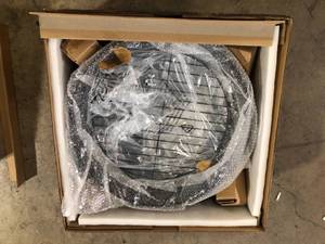 Hampton Bay 22 in. Outdoor Round Steel Fire Pit Insert Replacement Set (3-Pieces)  Customer Returns See Pictures