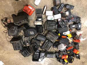 Lot of Assorted Batteries and Chargers  Various Models and Conditions  Customer Returns See Pictures