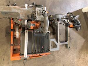 Lot of Ridgid Tile Saw Cutter with Table For Parts  Customer Returns See Pictures