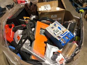 Gaylord of Assorted Tools and Hardware Customer Returns See Pictures