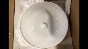 Lot of Classe 16 in. Ceramic Sink in Shiny White by Swiss Madison Customer Returns See Pictures