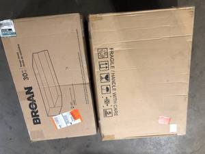 Lot of 2 Assorted Range Hoods Various Models and Conditions  Customer Returns See Pictures