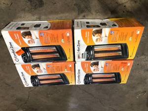 Lot of 4 Comfortzone Heater  Customer Returns See Pictures