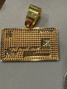 lot 36 image: Credit Card Necklace Charm