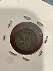 lot 39 image: 1853 Silver Trime