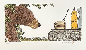 lot 78 image: Breakfast Limited Edition Framed Block Print by James