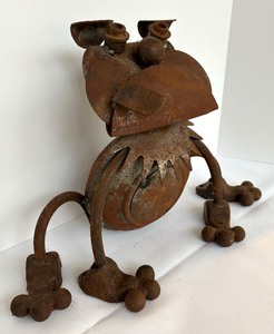 lot 82 image: Metal Bulldog Decorative Figurine