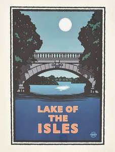 lot 93 image: Lake of the Isles Framed Print
