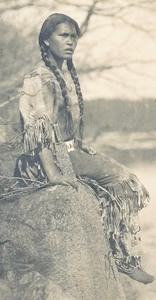 lot 136 image: Vintage Native American Ponemah Photograph Print by Roland W. Reed