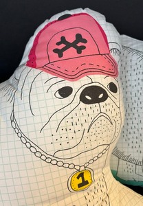 lot 149 image: Adorable Bulldog Accent Pillows