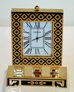 lot 109 image: Miniature Verdura Clock