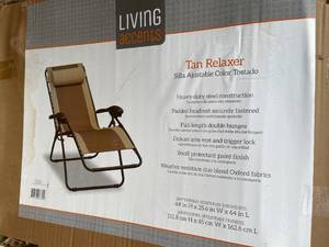 lot 306 image: Three Living Accents Tan Relaxer Chairs