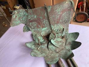 lot 332 image: Copper Cow Wind Chime