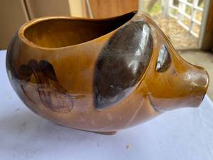 lot 341 image: Vintage Los Angeles Potteries Pig Planter